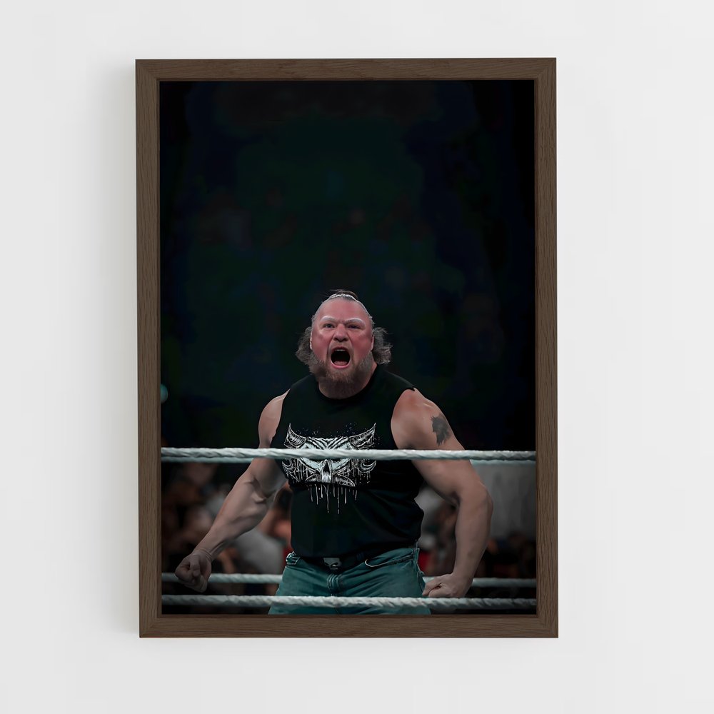 Poster Brock lesnar lutteur – affiche MMA (vue 5)